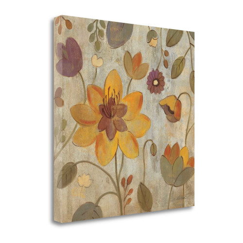 Floral Song II Wrapped Canvas Print Living Room Wall Art