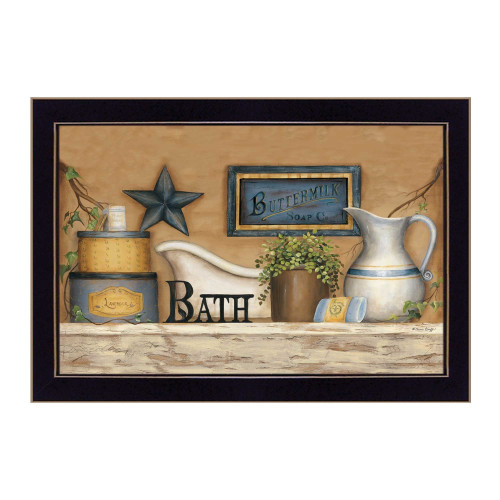 Buttermilk Soap Black Print Picture Frame Wall Art