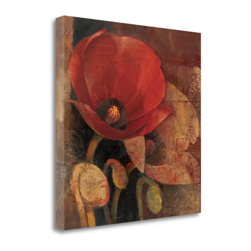 Poppy Reflection 2 Wrapped Canvas Print Living Room Wall Art