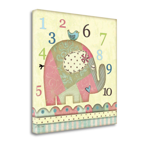 Number Elephant 1 Wrapped Canvas Print Living Room Wall Art