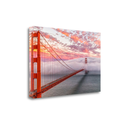 Evening Commute 4 Wrapped Canvas Print Wall Art