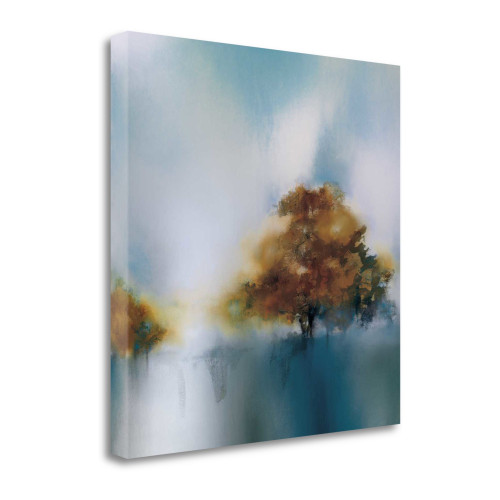 Teal Breeze I Wrapped Canvas Print Wall Art