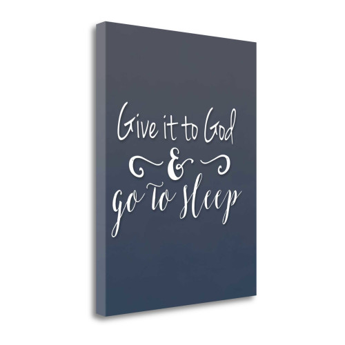 Give It To God 3 Wrapped Canvas Print Living Room Wall Art