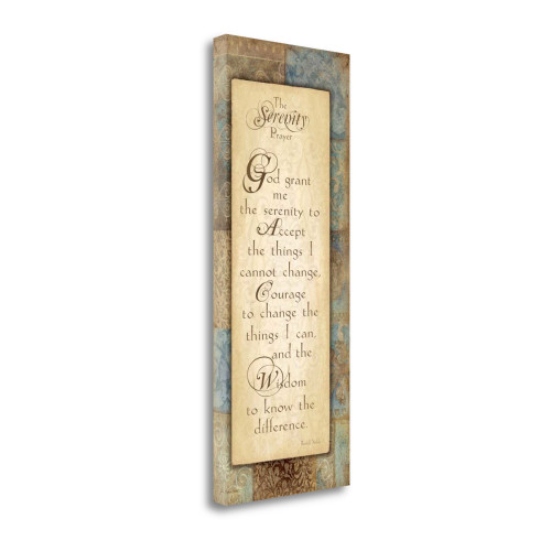 Serenity Prayer 2 Wrapped Canvas Print Living Room Wall Art