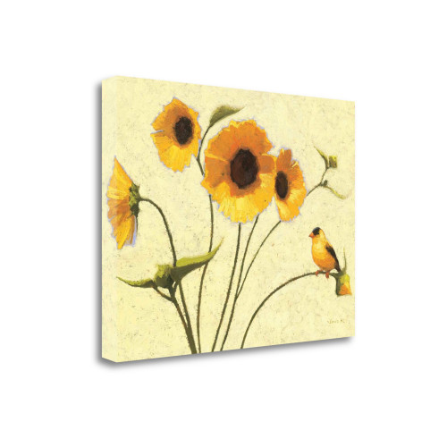 Sunny Flowers IV Wrapped Canvas Print Living Room Wall Art