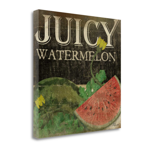 Juicy Watermelon 1 Wrapped Canvas Print Living Room Wall Art