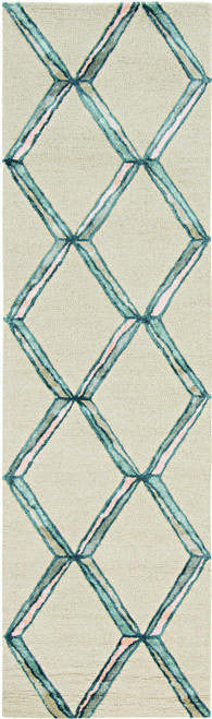 96" X 120" Cream Wool or Viscose Rug