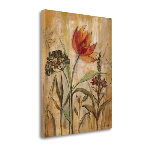 Aquarelle Garden I Wrapped Canvas Print Living Room Wall Art