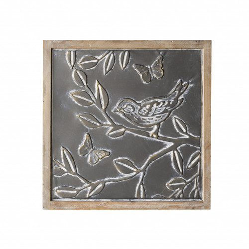 Black Metal Bird Wall Decor
