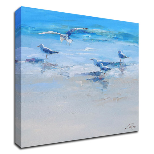 Landing Wrapped Canvas Print Wall Art