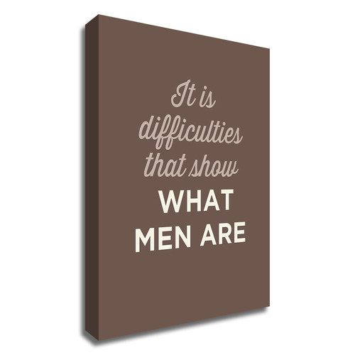 "What Men Are" Wrapped Canvas Print Wall Art