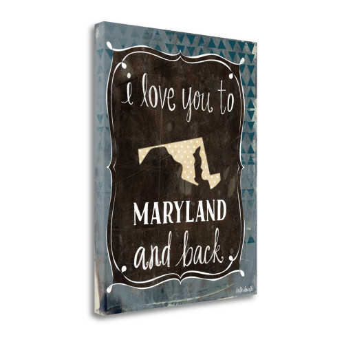 Maryland And Back Wrapped Canvas Print Living Room Wall Art