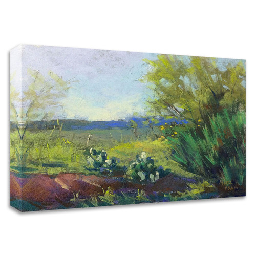 "Above San Angelo" Wrapped Canvas Print Wall Art