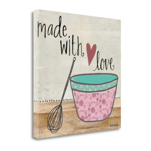 Made With Love 8 Wrapped Canvas Print Living Room Wall Art