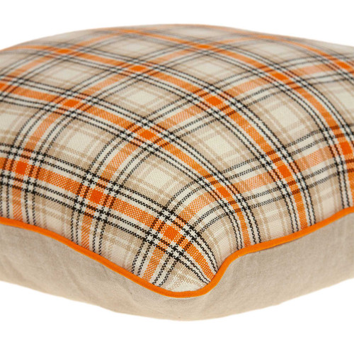20" x 7" x 20" Transitional Multicolor Cotton Pillow Cover With Poly Insert