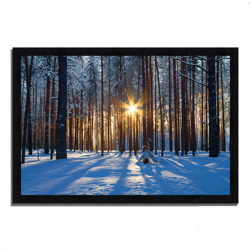 Sunset Starburst 12 Black Picture Frame Print Wall Art
