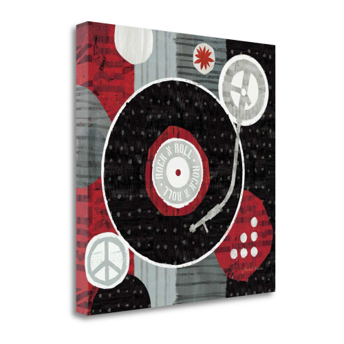 Rock N Roll Album 1 Wrapped Canvas Print Living Room Wall Art