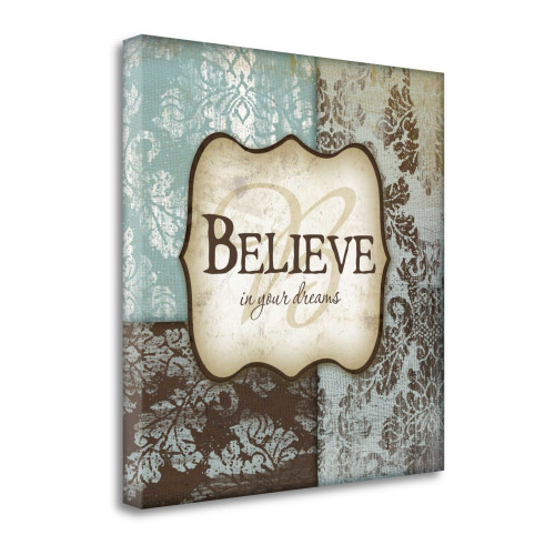 Believe 12 Wrapped Canvas Print Living Room Wall Art