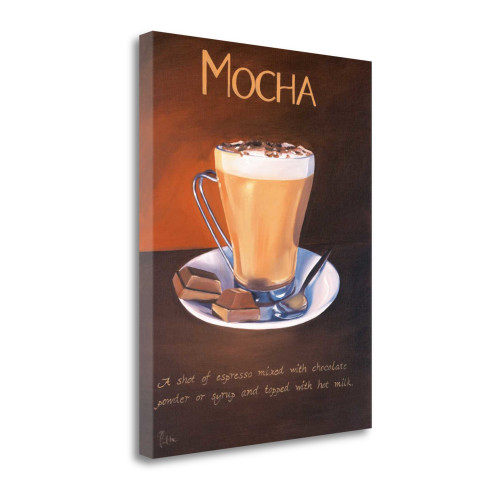 Urban Mocha 1 Wrapped Canvas Print Wall Art