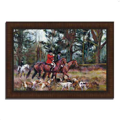 Foxhunt 13 Brown Picture Frame Print Wall Art