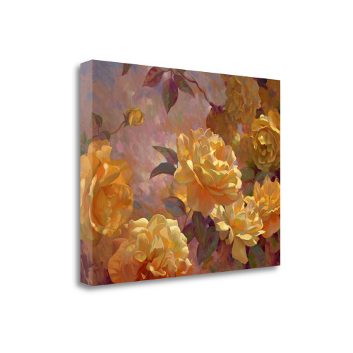 Golden Glow 2 Wrapped Canvas Print Wall Art