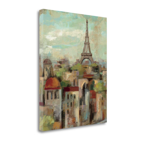Spring In Paris II Wrapped Canvas Print Living Room Wall Art