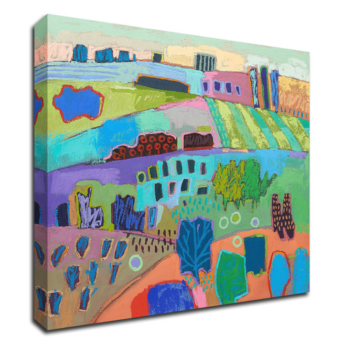 "If Happy Was A Landscape" Wrapped Canvas Print Wall Art