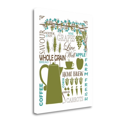 Culinary Love 2 Wrapped Canvas Print Living Room Wall Art