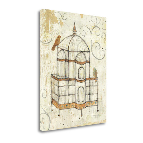 Bird Cage I Wrapped Canvas Print Living Room Wall Art