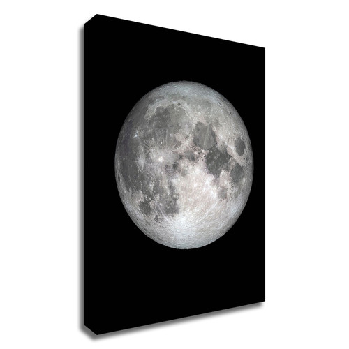 The Moon Wrapped Canvas Print Wall Art