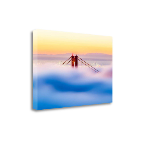 Across The Bay 3 Wrapped Canvas Print Living Room Wall Art