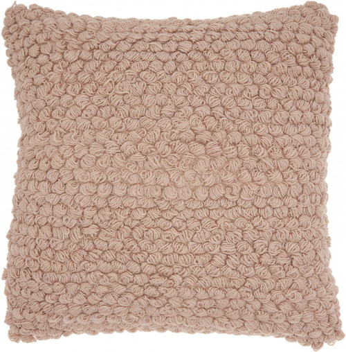 Pink Knotted Detail Throw Pillow