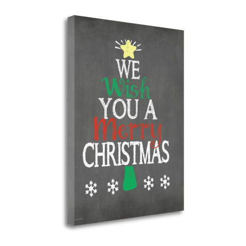 We Wish You Wrapped Canvas Print Living Room Wall Art