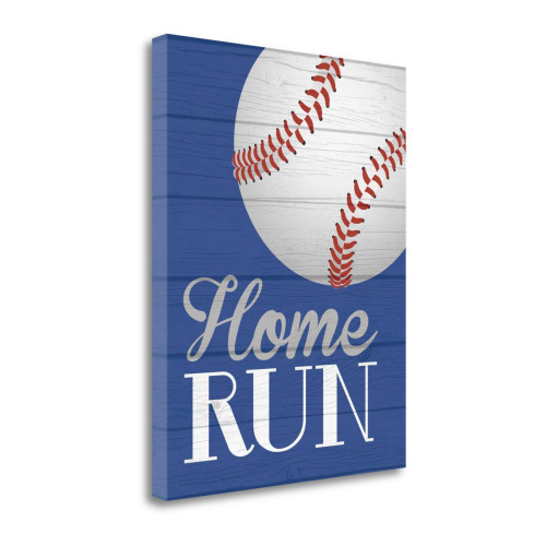 Home Run 1 Wrapped Canvas Print Living Room Wall Art