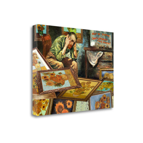 Help Me 1 Wrapped Canvas Print Living Room Wall Art