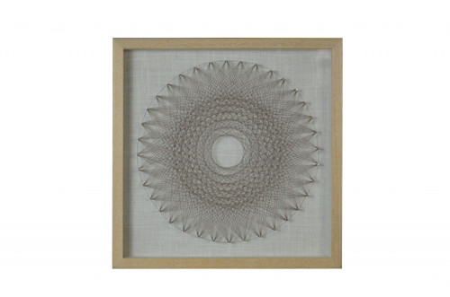 15" x 2" x 20" Stunning Brown Wood And Glass - Shadow Box