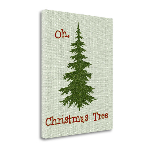 Oh Christmas Tree 1 Wrapped Canvas Print Living Room Wall Art