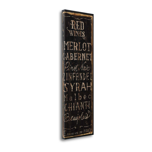 Red Wines 1 Wrapped Canvas Print Living Room Wall Art