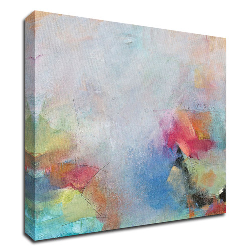 "Happy Place" Wrapped Canvas Print Wall Art
