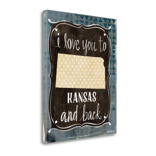 Kansas And Back Wrapped Canvas Print Living Room Wall Art