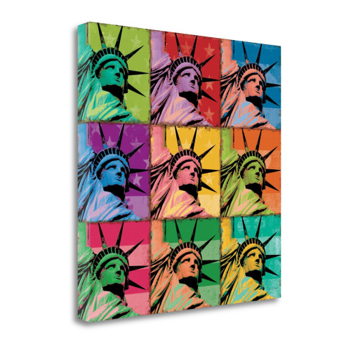 Pop Liberty 2 Wrapped Canvas Print Living Room Wall Art