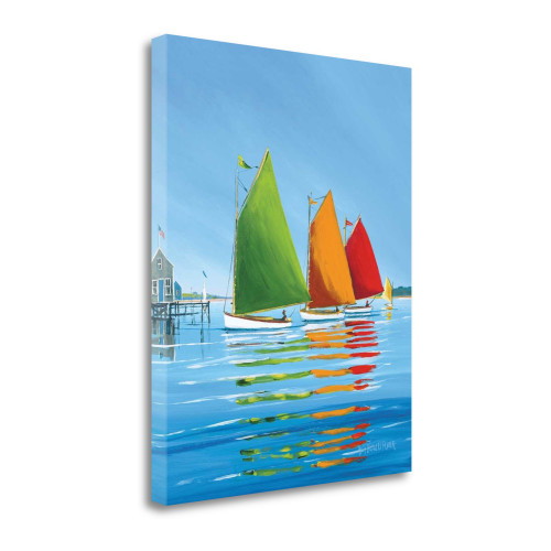 Cape Cod Sail 1 Wrapped Canvas Print Wall Art