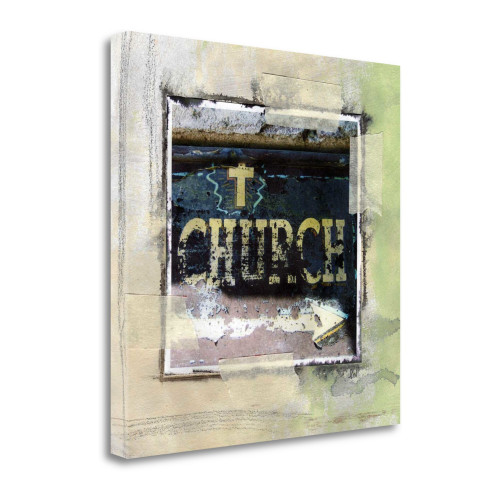 Church Wrapped Canvas Print Living Room Wall Art