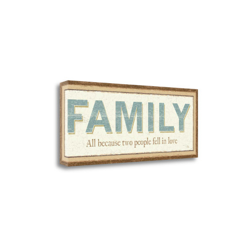 Family 3 Wrapped Canvas Print Living Room Wall Art