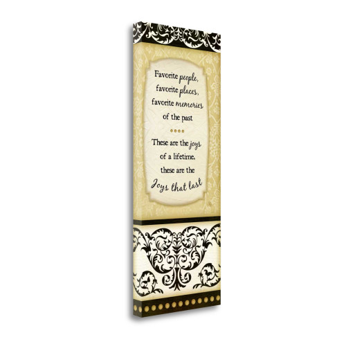 Joys That Last 2 Wrapped Canvas Print Living Room Wall Art