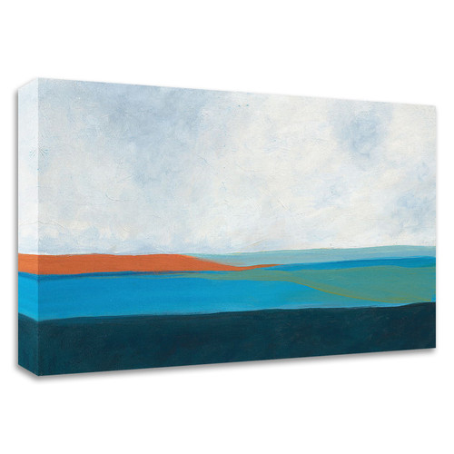 "Layered Earth 2" Wrapped Canvas Print Wall Art