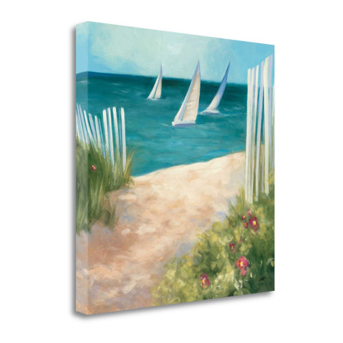 Regatta II Square Wrapped Canvas Print Living Room Wall Art