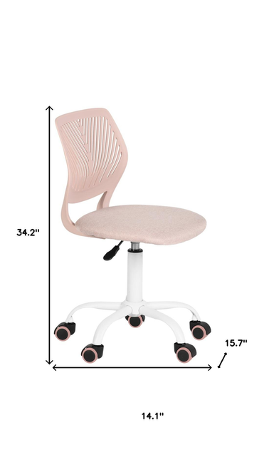 Pale Adjustable Height Swivel Rolling Office Chair - 880024950792
