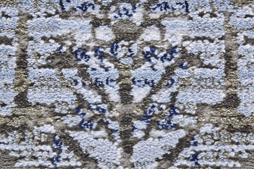 7' X 10' Gray and Ivory Abstract Non Skid Area Rug