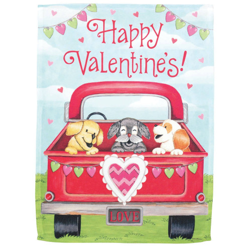 Flag Happy Valentine! Truck 